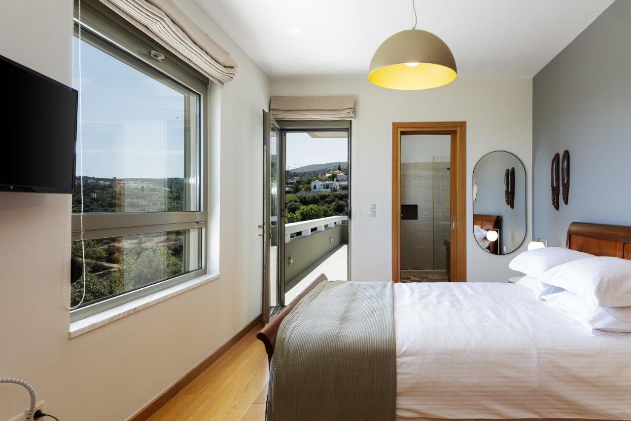 Rizes Villa With Jacuzzi & Heated Pool Agia Triada Exterior foto